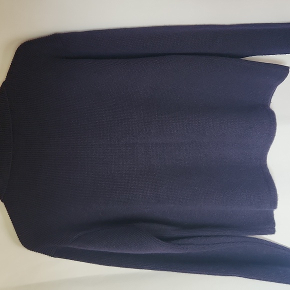 Embroidered Sweater Size Medium Leaves Acorn Blue Novelty Fallcore Grandmacore - Picture 4 of 8